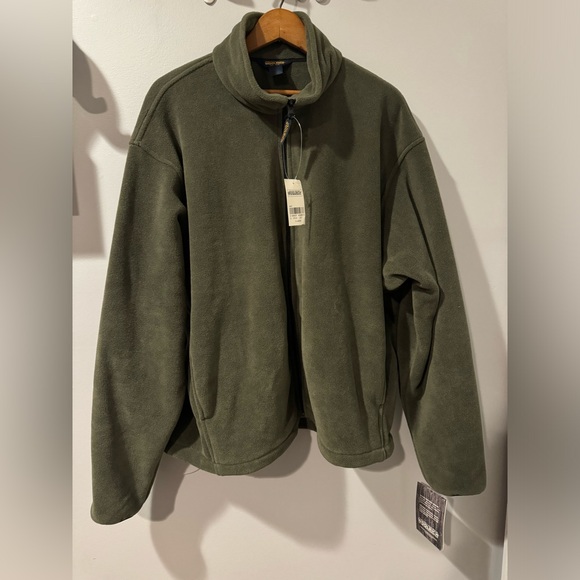 VTG NWT Mens WOOLRICH Green Outerwear DuraloftFleece Lined Sweater Jacket XL
